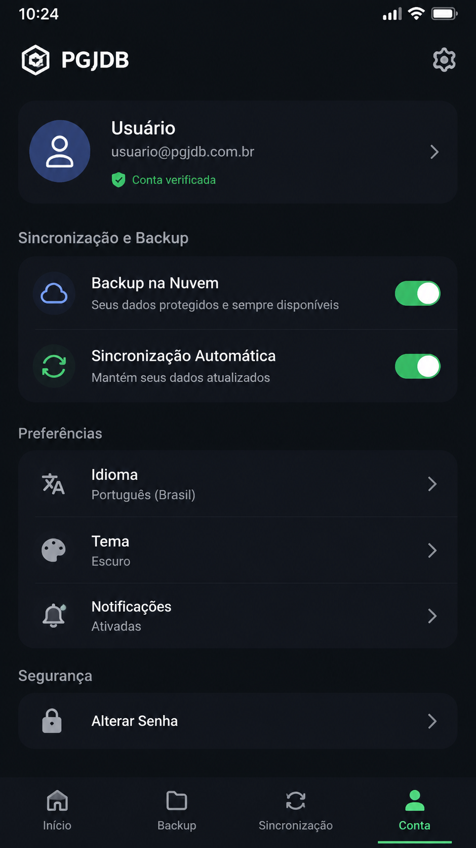 PGJDB screenshot