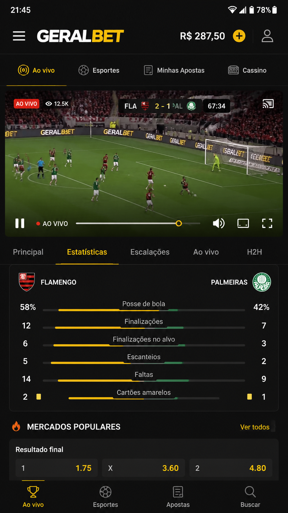 GeralBet screenshot
