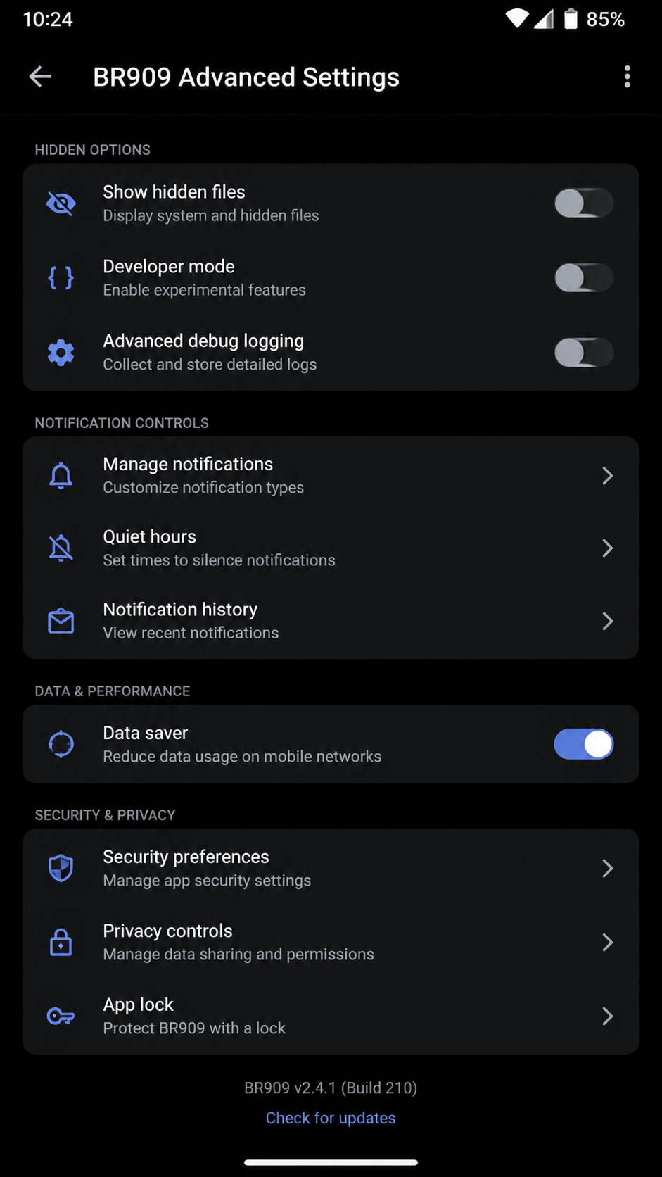 br909 screenshot
