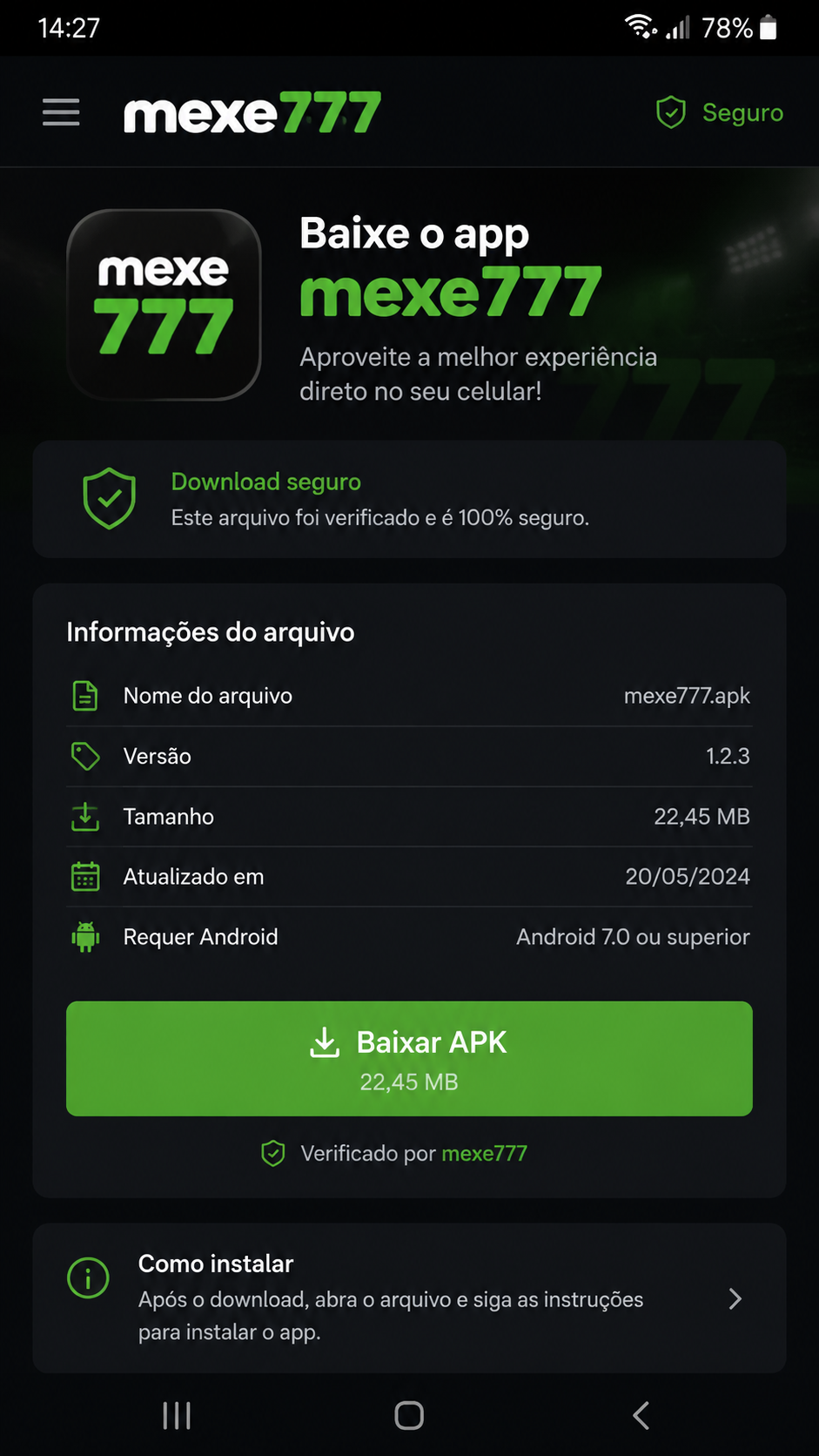mexe777 screenshot